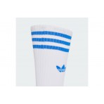 Adidas Originals Solid Crew Ψηλές Kάλτσες Λευκές 3 Ζευγάρια
