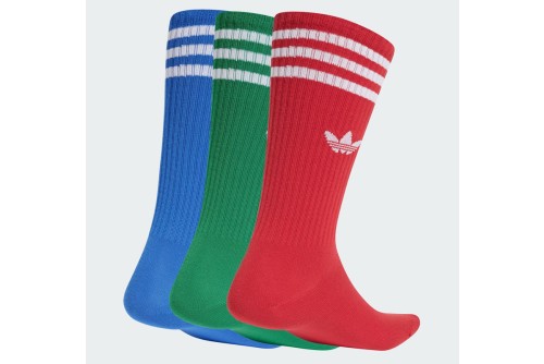 Adidas Originals Solid Crew Κάλτσες Ψηλές 3 Ζευγάρια (JJ1985)