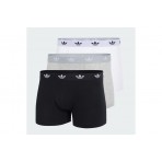 Adidas Originals Comfort Flex Cotton Ανδρικά Εσώρουχα Μπόξερ Μαύρα, Γκρι, Λευκά 3 Τεμάχια