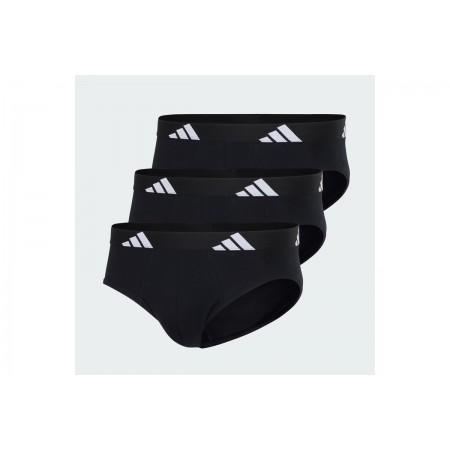 Adidas Performance Active Flex Cotton Εσώρουχο Σλιπ 3- Τεμάχια 