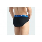 Adidas Originals Brief Ανδρικά Εσώρουχα Σλιπ Μαύρα 3 Τεμάχια