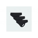 Adidas Performance Active Essentials Cotton Γυναικεία Εσώρουχα String Μαύρα 3 Τεμάχια