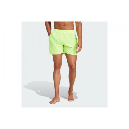 Adidas Performance Solid CLX Short Ανδρικό Μαγιό Σορτς Λαχανί