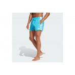 Adidas Performance 3-Stripes Swim 3-Inch Ανδρικό Μαγιό Σορτς Τυρκουάζ