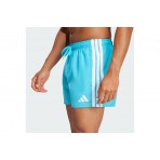 Adidas Performance 3-Stripes Swim 3-Inch Ανδρικό Μαγιό Σορτς Τυρκουάζ