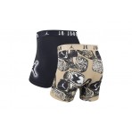 Jordan Flight Cotton Stretch Εσώρουχο Boxer Ανδρικό 2-Τεμάχια (JM0744 J34)