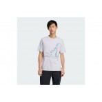 Adidas Originals Q12 Fun Pole Graphic Ανδρικό Κοντομάνικο T-Shirt Γκρι
