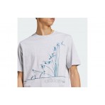 Adidas Originals Q12 Fun Pole Graphic Ανδρικό Κοντομάνικο T-Shirt Γκρι