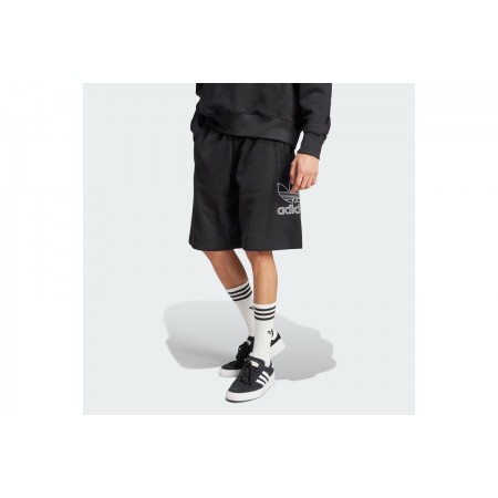 Adidas Originals Adicolor Trefoil Ανδρική Αθλητική Βερμούδα Μαύρη
