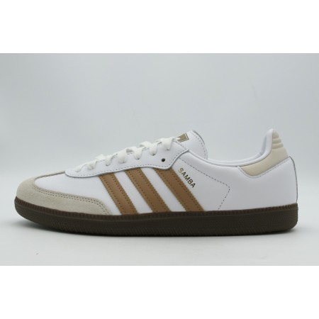 Adidas Originals Samba OG Ανδρικά Sneakers Λευκά, Καφέ, Εκρού