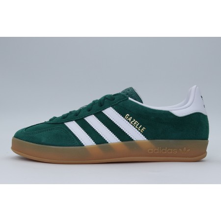 Adidas Originals Gazelle Indoor Sneakers Πράσινα, Λευκά, Καφέ
