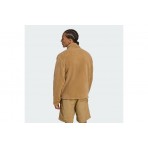 Adidas Originals Trefoil Essentials Ανδρική Fleece Ζακέτα Κάμελ