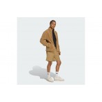 Adidas Originals Trefoil Essentials Ανδρική Fleece Ζακέτα Κάμελ