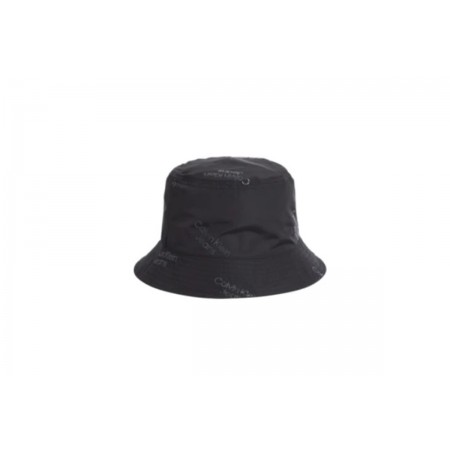 Calvin Klein Printed Bucket Καπέλο Μαύρο
