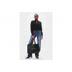 Calvin Klein Sculpted Slim Tote Γυναικεία Τσάντα Shopper Μαύρη