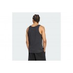 Adidas Originals Trefoil Essentials Ανδρική Αμάνικη Μπλούζα Μαύρη, Λευκή