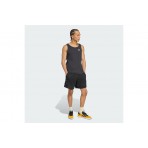 Adidas Originals Trefoil Essentials Ανδρική Αμάνικη Μπλούζα Μαύρη, Λευκή