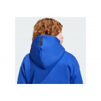 Adidas Z.N.E. Παιδική Πολυεστερική Ζακέτα με Κουκούλα Μπλε