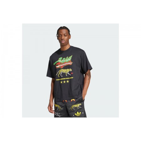 Adidas Originals Champions Graphic Ανδρικό Κοντομάνικο T-Shirt Μαύρο