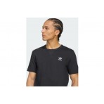 Adidas Originals Trefoil Essentials Waffle Ανδρικό Κοντομάνικο T-Shirt Μαύρο