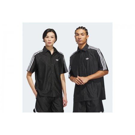 Adidas Originals Basketball Flame Πουκάμισο Κοντομάνικο Ανδρικό 