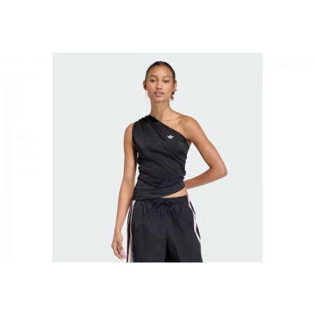 Adidas Originals Rouched One Shoulder Μπλούζα Αμάνικη Γυναικεία 