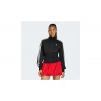 Adidas Originals Smocked Firebird Γυναικεία Πολυεστερική Ζακέτα Μαύρη, Λευκή