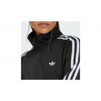 Adidas Originals Smocked Firebird Γυναικεία Πολυεστερική Ζακέτα Μαύρη, Λευκή