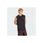 Adidas Originals Trefoil Essentials Ανδρική Αμάνικη Μπλούζα Μαύρη