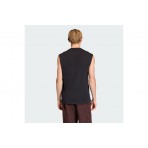 Adidas Originals Trefoil Essentials Ανδρική Αμάνικη Μπλούζα Μαύρη
