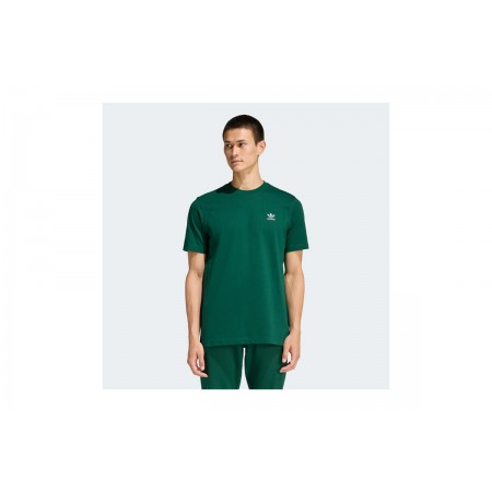Adidas Originals Trefoil Essentials Ανδρικό Κοντομάνικο T-Shirt Κυπαρισσί