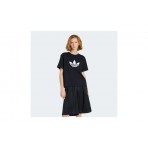 Adidas Originals Trefoil Boxy Γυναικείο Κοντομάνικο T-Shirt Μαύρο, Λευκό