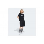 Adidas Originals Trefoil Boxy Γυναικείο Κοντομάνικο T-Shirt Μαύρο, Λευκό