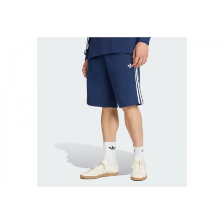 Adidas Originals 3-Stripes Ανδρική Αθλητική Βερμούδα Μπλε Σκούρο