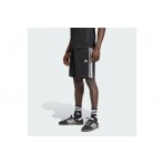 Adidas Originals 3-Stripes Loose Engineered Ανδρική Αθλητική Βερμούδα Μαύρη