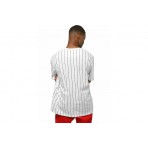 Karl Kani Small Signature Pinstripe T-Shirt Ανδρικό (KKMQ32041WHT WHITE-BLACK)