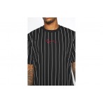 Karl Kani Small Signature Pinstripe Tee T-Shirt Ανδρικό (KKMQ32063 BLACK)