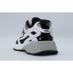 Karl Lagerfeld Orion Sidetrim Mix Ανδρικά Sneakers Λευκά, Μαύρα