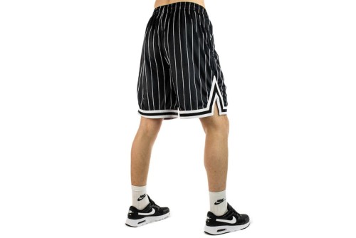 Karl Kani Small Signature Pinstripe Mesh Βερμούδα Αθλητική Ανδρική (KM-PS011-001-02 BLACK-WHITE)