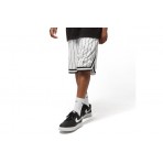 Karl Kani Small Sign Pinstripe Mesh Βερμούδα Αθλητική Ανδρική (KM-PS011-002-02 WHITE-BLACK)