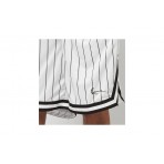 Karl Kani Small Sign Pinstripe Mesh Βερμούδα Αθλητική Ανδρική (KM-PS011-002-02 WHITE-BLACK)