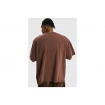 Karl Kani Small Signature Essential Ανδρικό Κοντομάνικο T-Shirt Καφέ