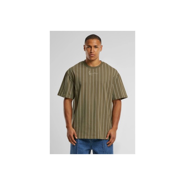 Karl Kani Small Signature Essential Pinstripe T-Shirt Ανδρικό (KM-TE021-022-15IND)