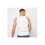 Karl Kani Chest Signature Essential Waffle Αμάνικη Μπλούζα Λευκή