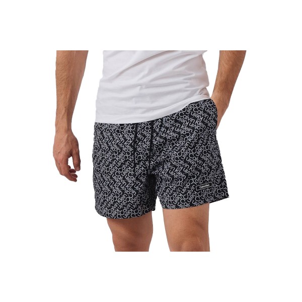 Calvin Klein Medium Drawstring Print Μαγιό Σορτς Ανδρικό 