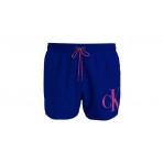 Calvin Klein Drawstring Ανδρικό Μαγιό Μπλε & Μαντζέντα