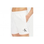 Calvin Klein Μεσαίου Μήκους Μαγιό Σορτς Λευκό
