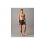 Calvin Klein Monogram Drawstring-Print Ανδρικό Μαγιό Σορτς