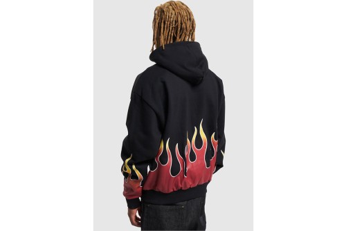 Karl Kani Small Signature Flame Os  Hoodie Ανδρικό (KM233-005-2 BLACK)