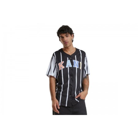 Karl Kani Serif Striped Block Baseball Κοντομάνικο T-Shirt